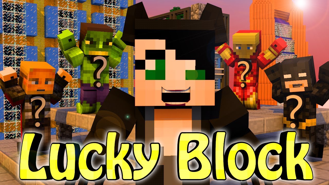 Minecraft | LUCKY BLOCK SUPERHERO BOSS CHALLENGE - SuperHero Villians: Cat Woman