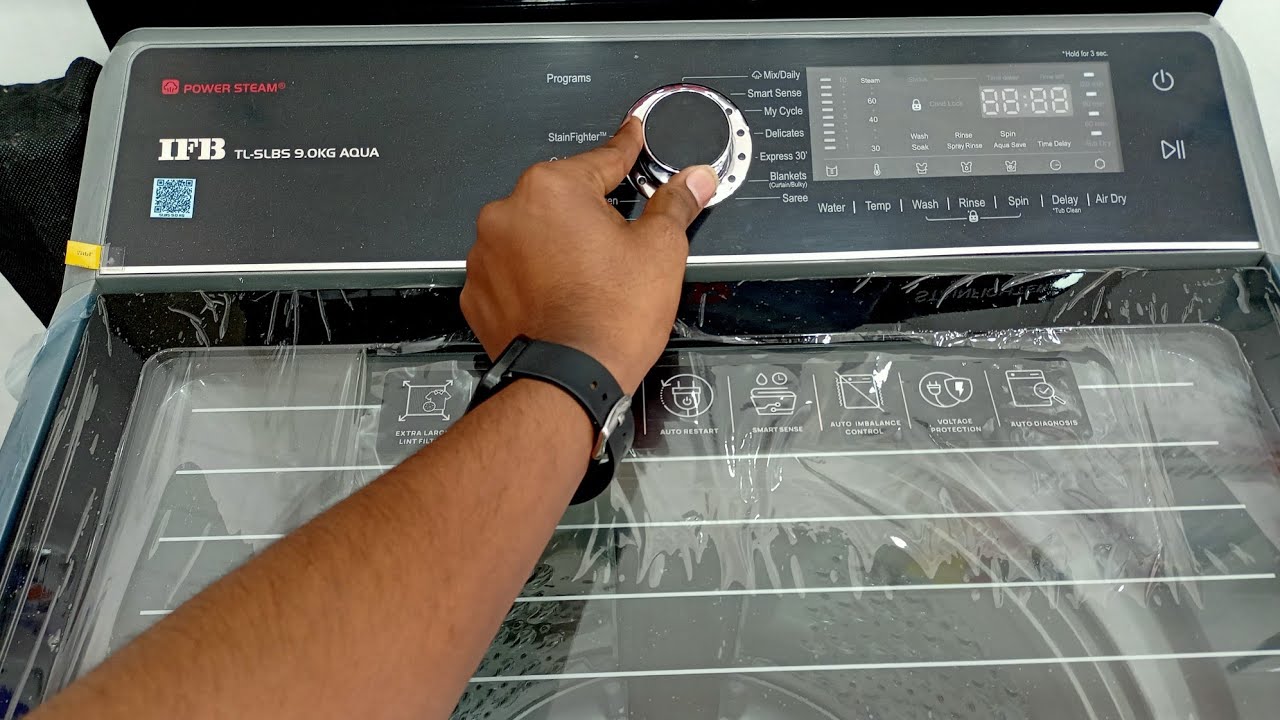 full demo IFB TL-SLBS 9.0 KG AQUA washing machine topload