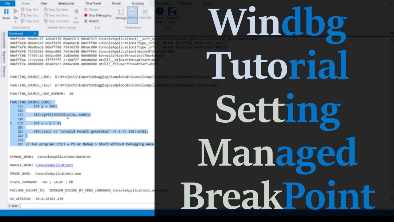 WinDBG tutorial - Setting a managed breakpoint (C#)