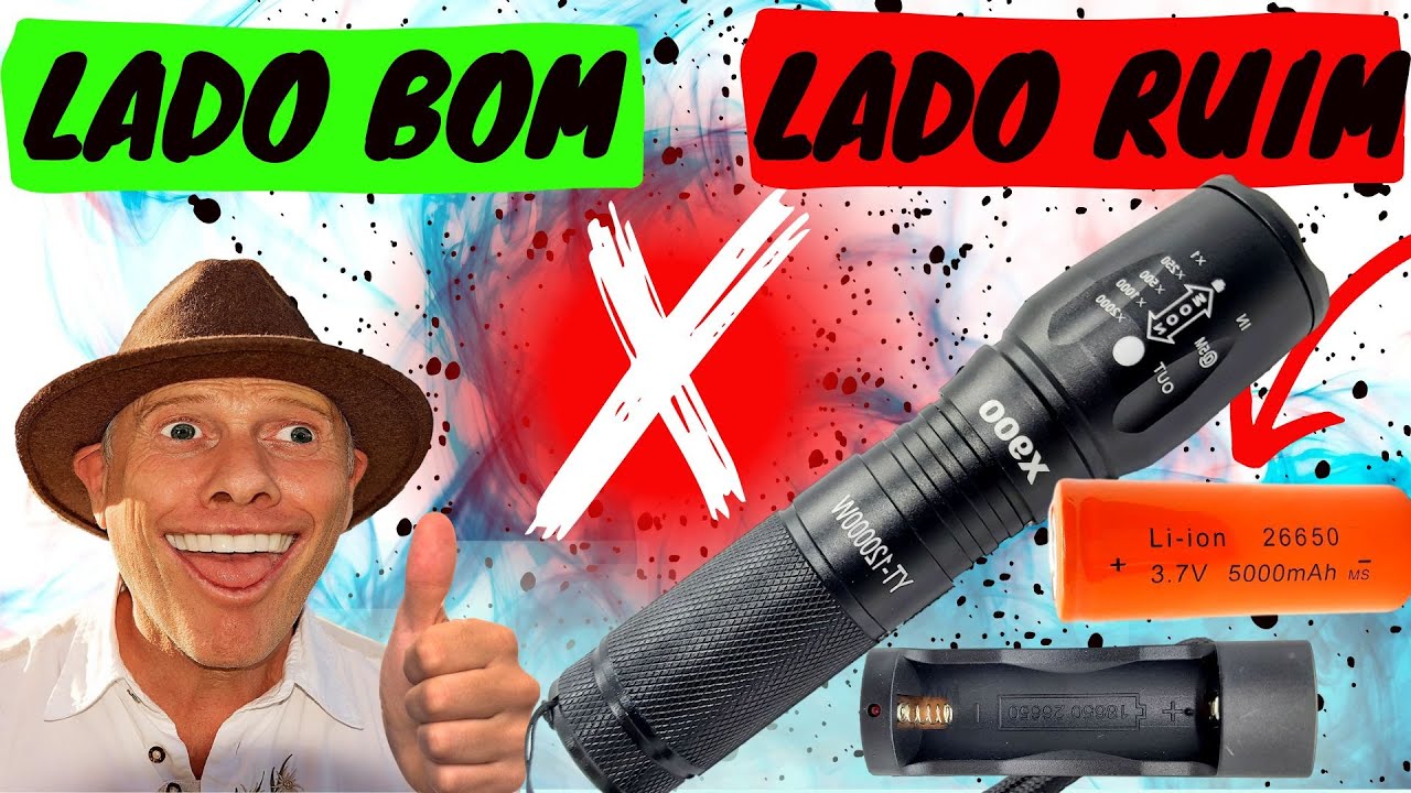 LANTERNA TATICA MILITAR T6 X900 PONTOS POSITIVOS E NEGATIVOS REVIEW  COMO USAR