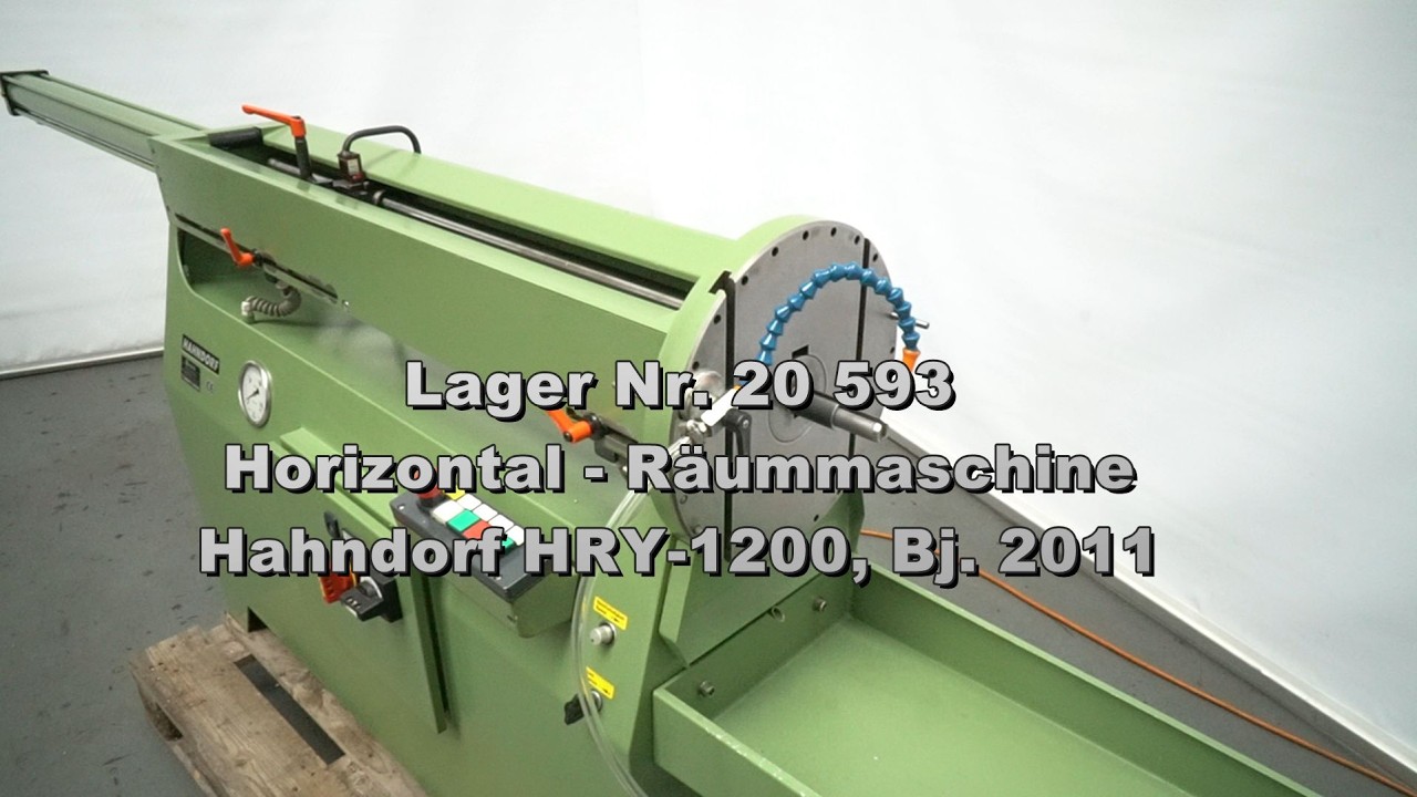 Lager Nr. 20593 - Horizontal- Räummaschine HAHNDORF HRY-1200, Bj. 2011