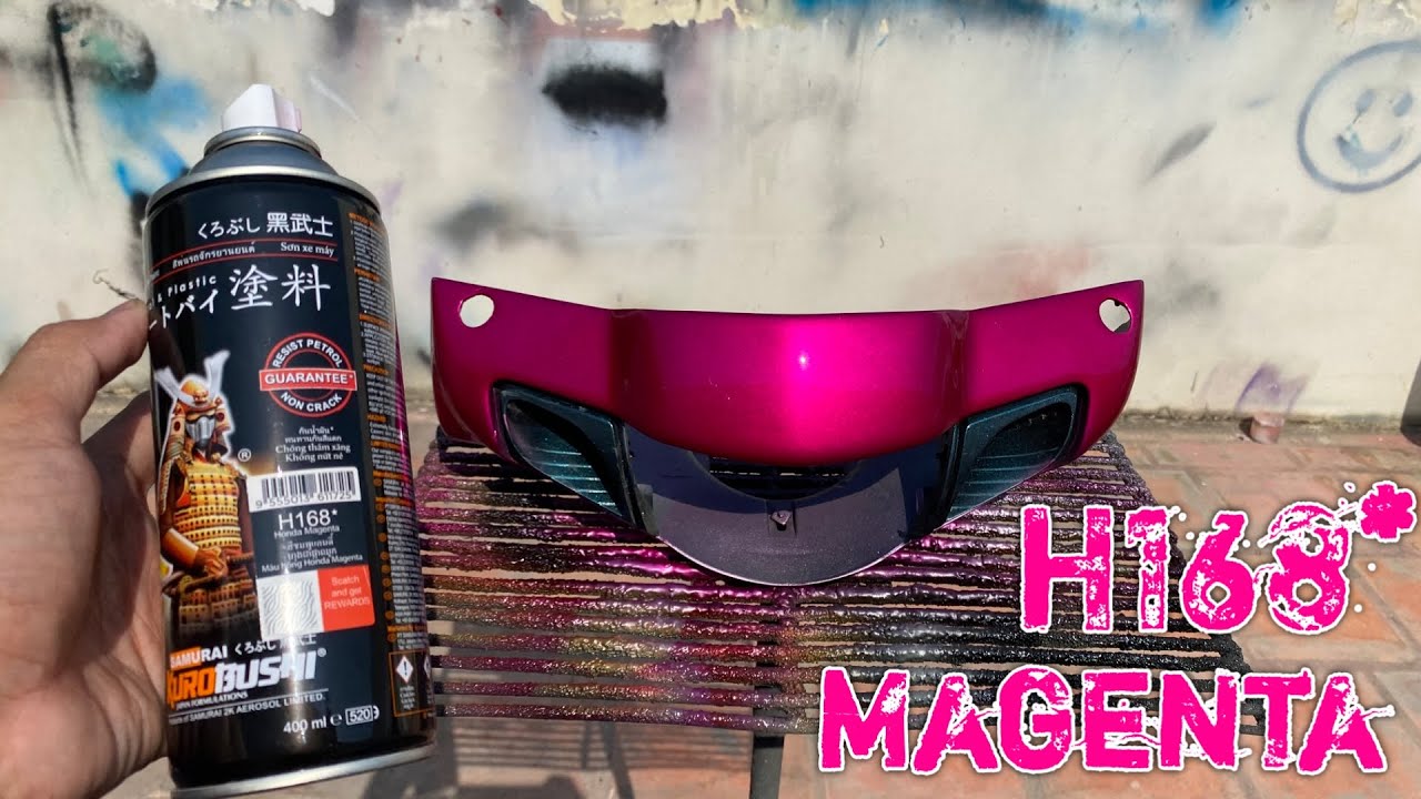 How to Spray Samurai Paint Magenta H168* 