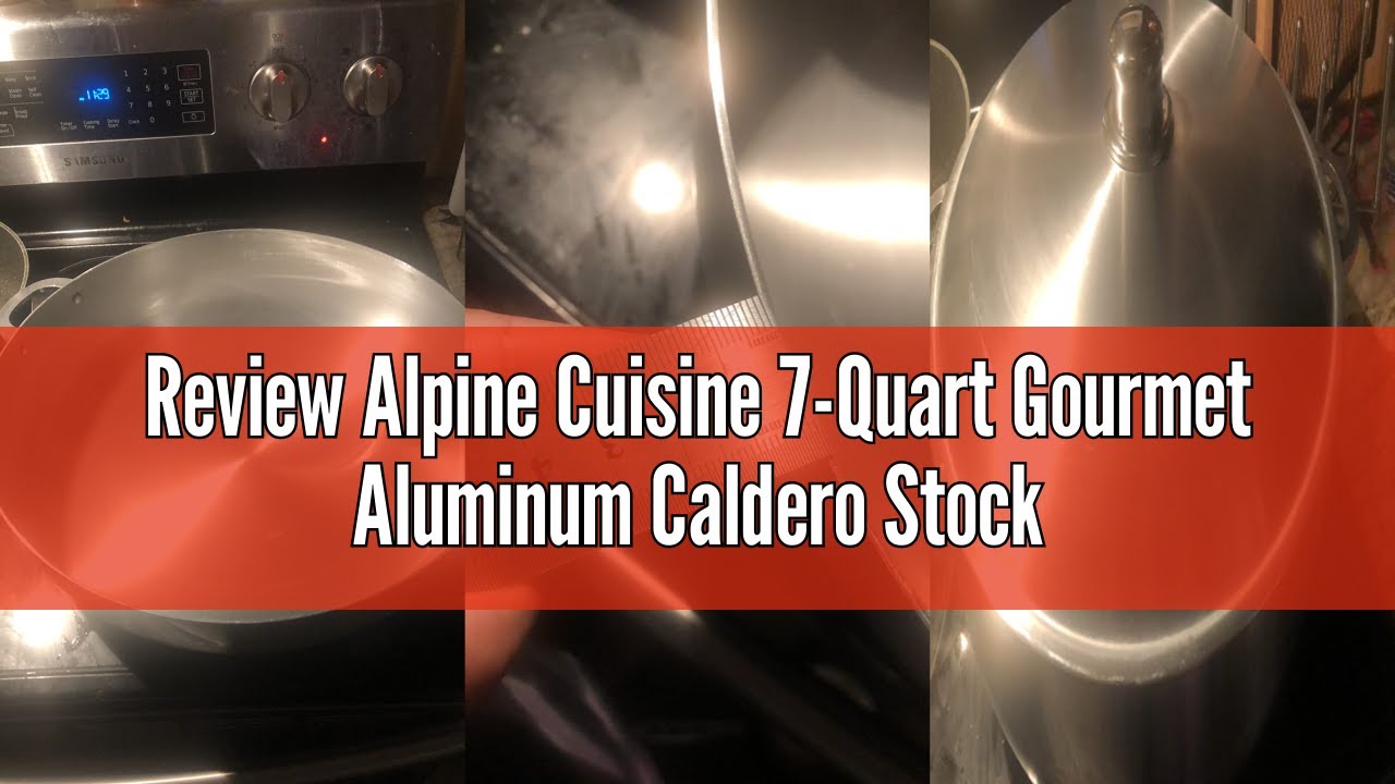 Review Alpine Cuisine 7-Quart Gourmet Aluminum Caldero Stock Pot, Cooking Dutch Oven Performance for
