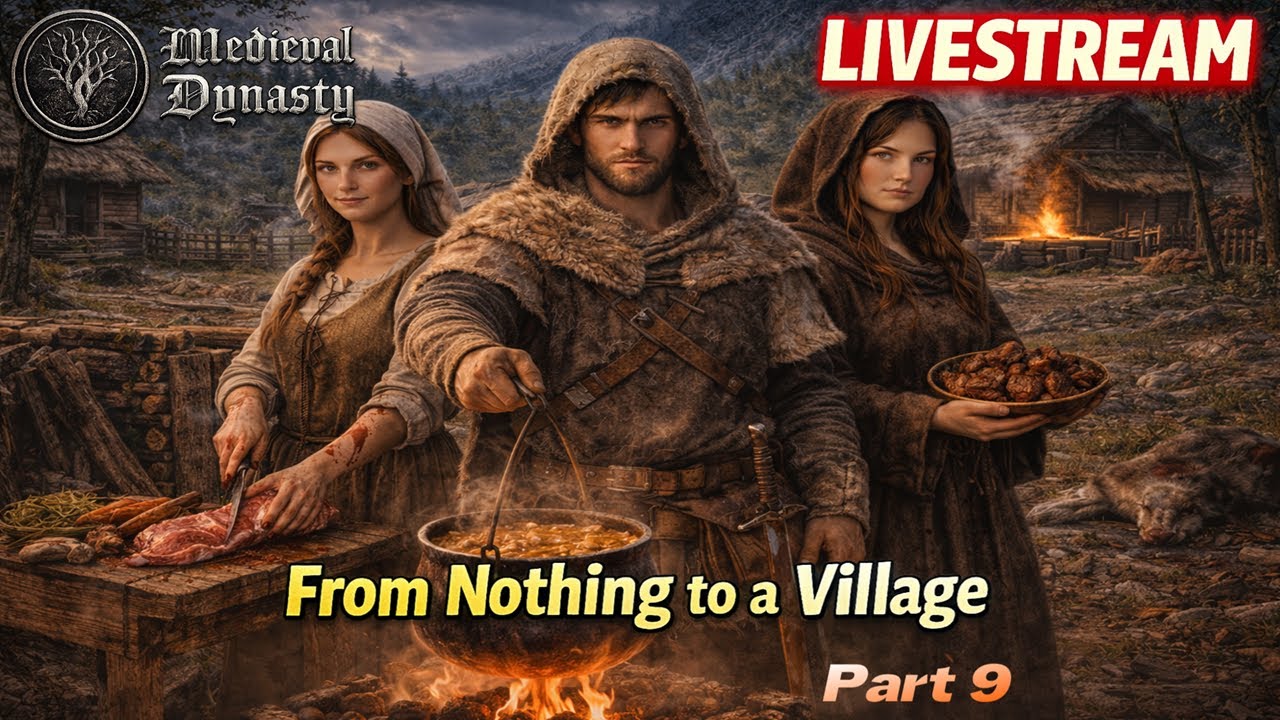 🔥 Medieval Dynasty Livestream | From Nothing to a Village (Part 9)