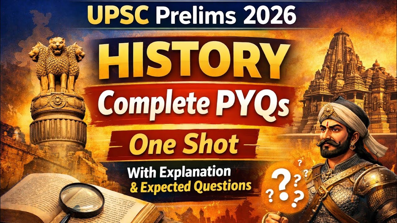 History PYQs marathon for UPSC Pre 2026 📝 Explanation & expected questions 🎯 upsc pre history pyq