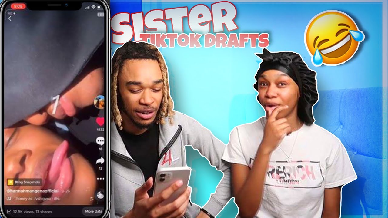 REACTING TO MY LITTLE SISTERS TIK TOKS (She Kissed Him 😱)