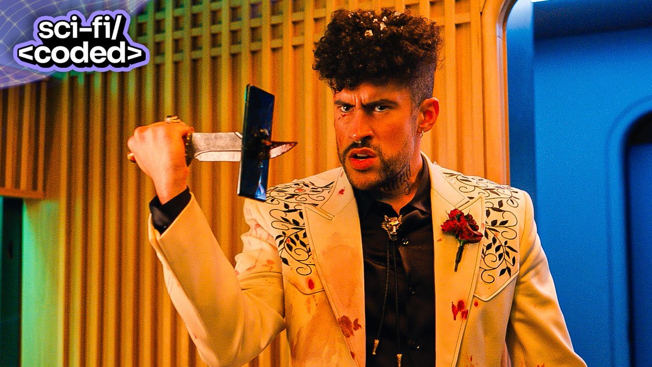 bullet train (2022) - the wolf reveals his tragic backstory (bad bunny)