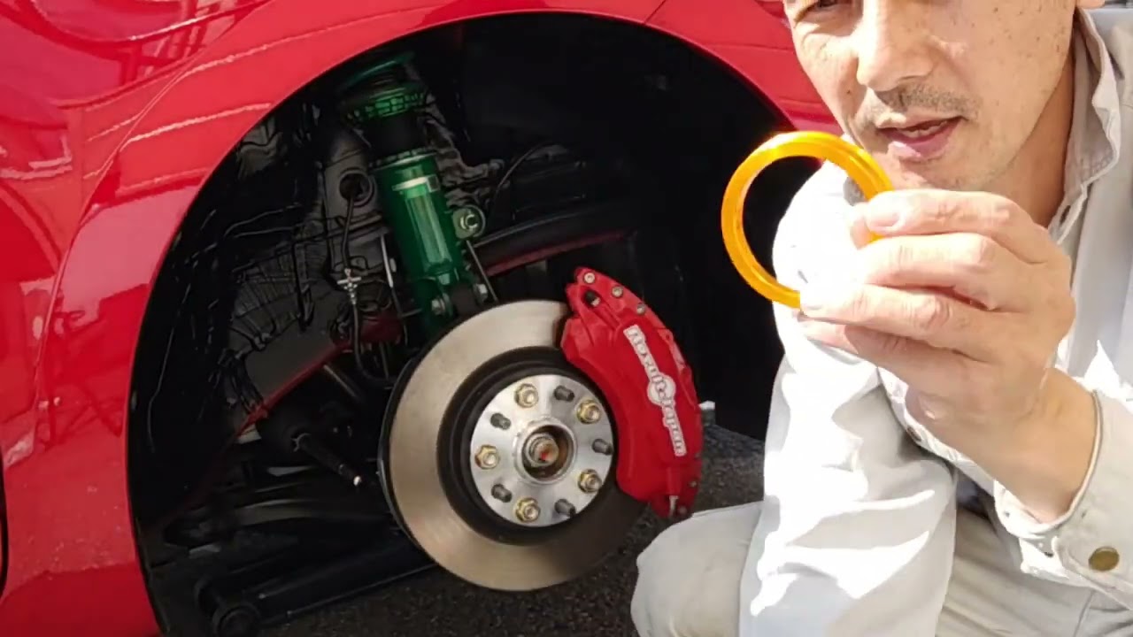 [zc33s][足回り編]納車4日目‼️真っ赤なスイスポ専用キャリパーカバーを取り付けて足回りからも目立とう✨11mmワイトレ取り付けてフロントツライチが出来ました‼️
