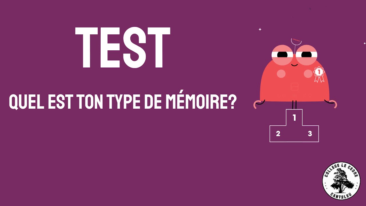 Quel est ton type de mémoire Le test!