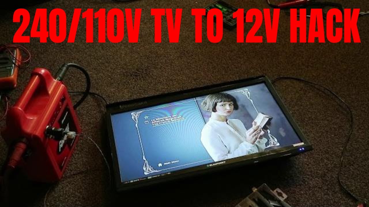 240 volt tv to 12 volt conversion. Mains free