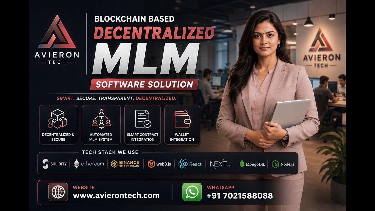 Blockchain Based Decentralized MLM Software Development | Avieron Tech