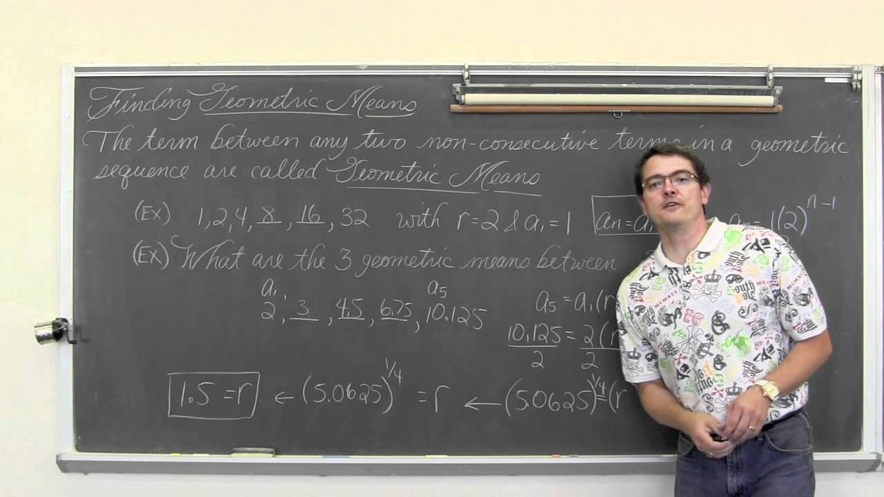 Geometric Means in a Geometric Sequence