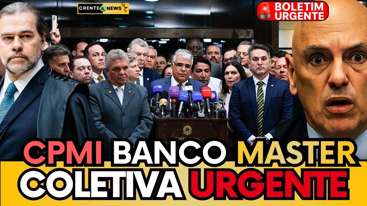 🚨AO VIVO: COLETIVA URGENTE! DEPUTADOS  PROTOCOLAM PEDIDO DE ABERTURA DA CPMI DO BANCO MASTER - VEJA