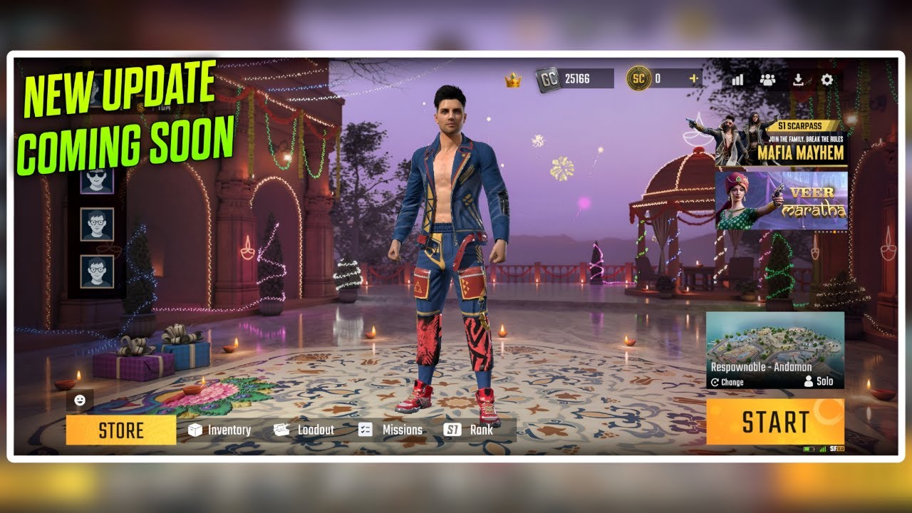 New Diwali Update Coming Soon  | ScarFall 2.0 Live 🔥 Mumbai Map Rank Push