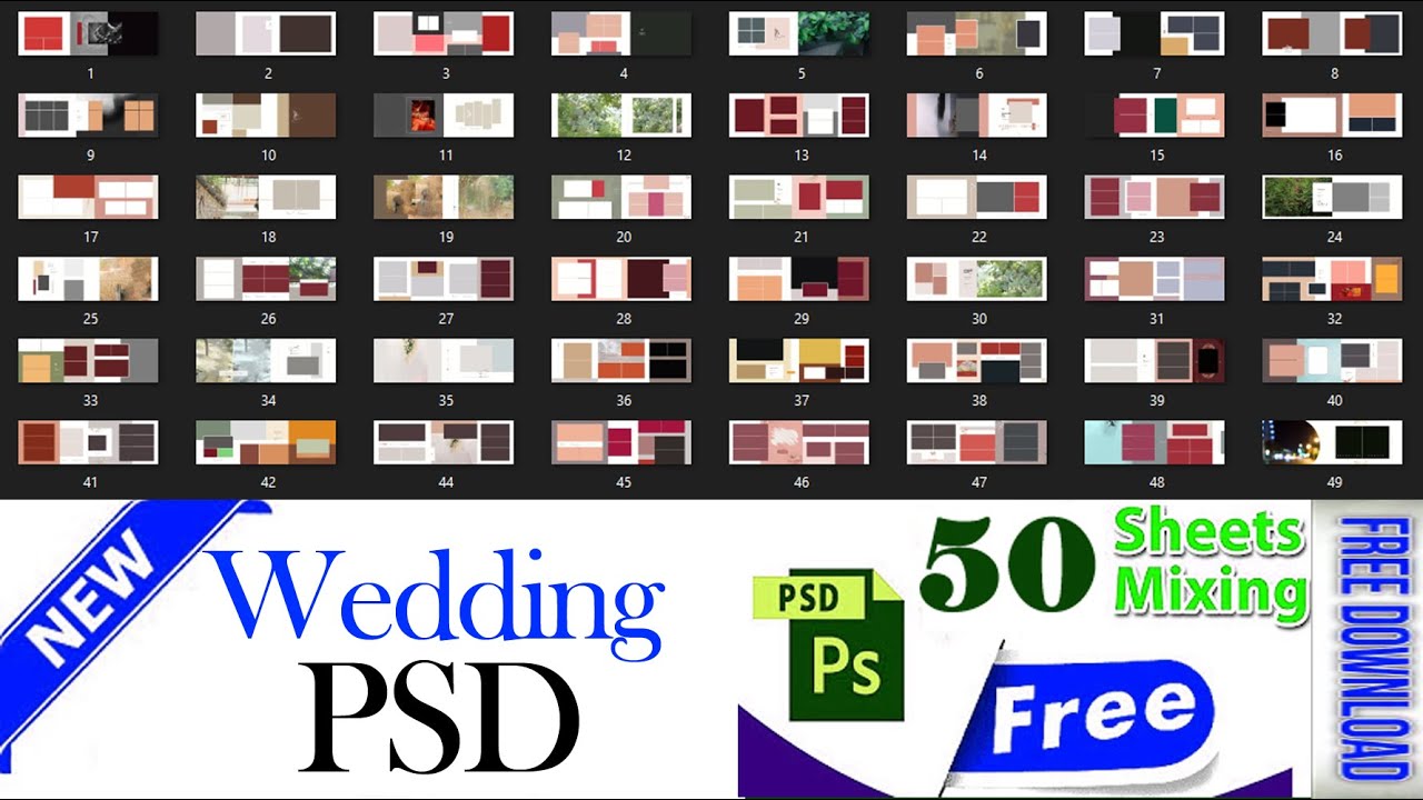 2026 NEW FREE DOWNLOAD  ALBUM PSD WEDDING ALBUM DESIGN I || album design  photoshop 2 #psd
