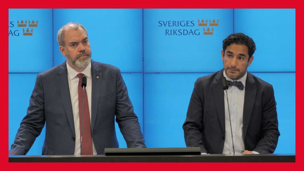 LIVE: Pressträff med Ardalan Shekarabi och Fredrik Lundh Sammeli