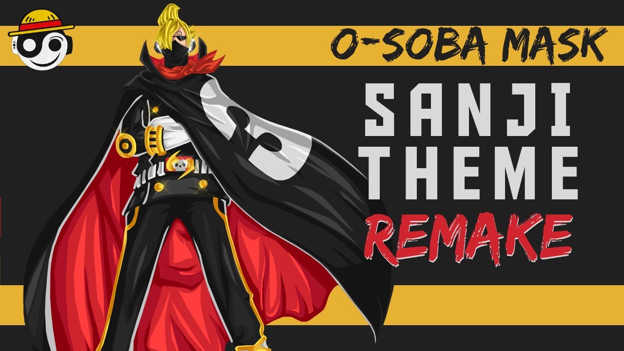 One Piece &ndash; SANJI O-Soba Mask Stealth Black Theme | HQ Remake | [Styzmask]