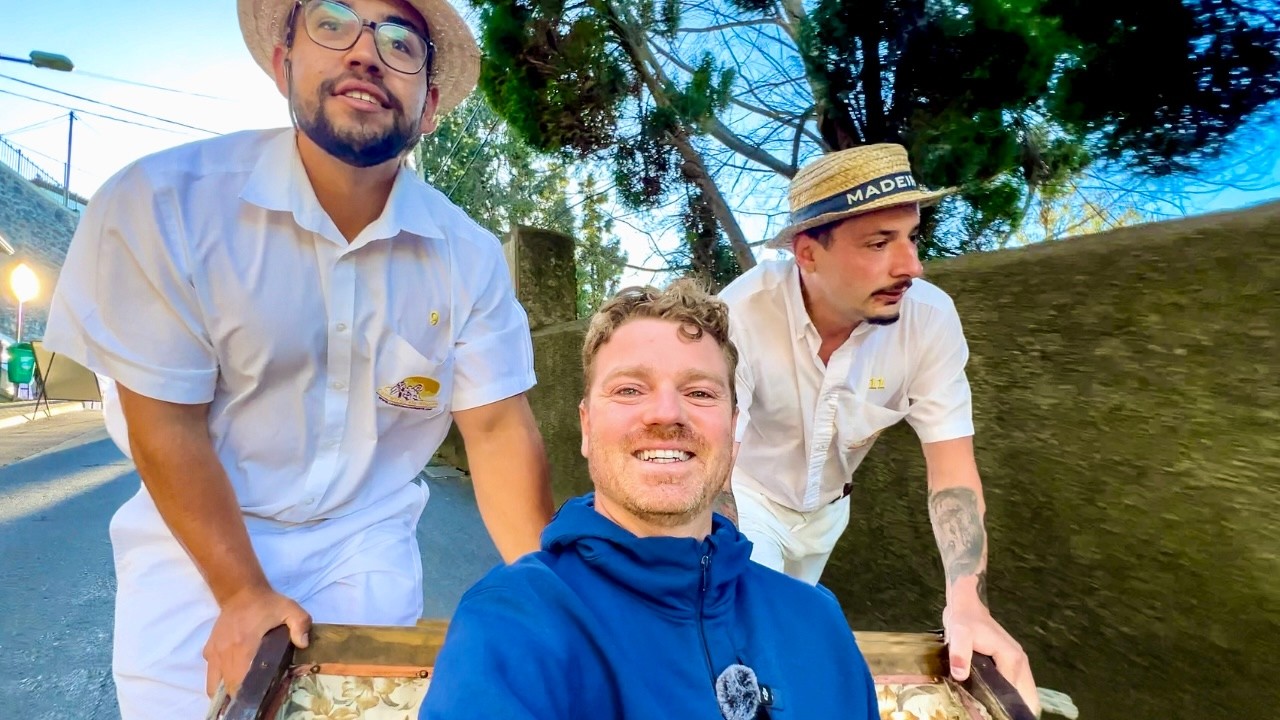CRAZY TOBOGGAN RIDE IN MADEIRA!