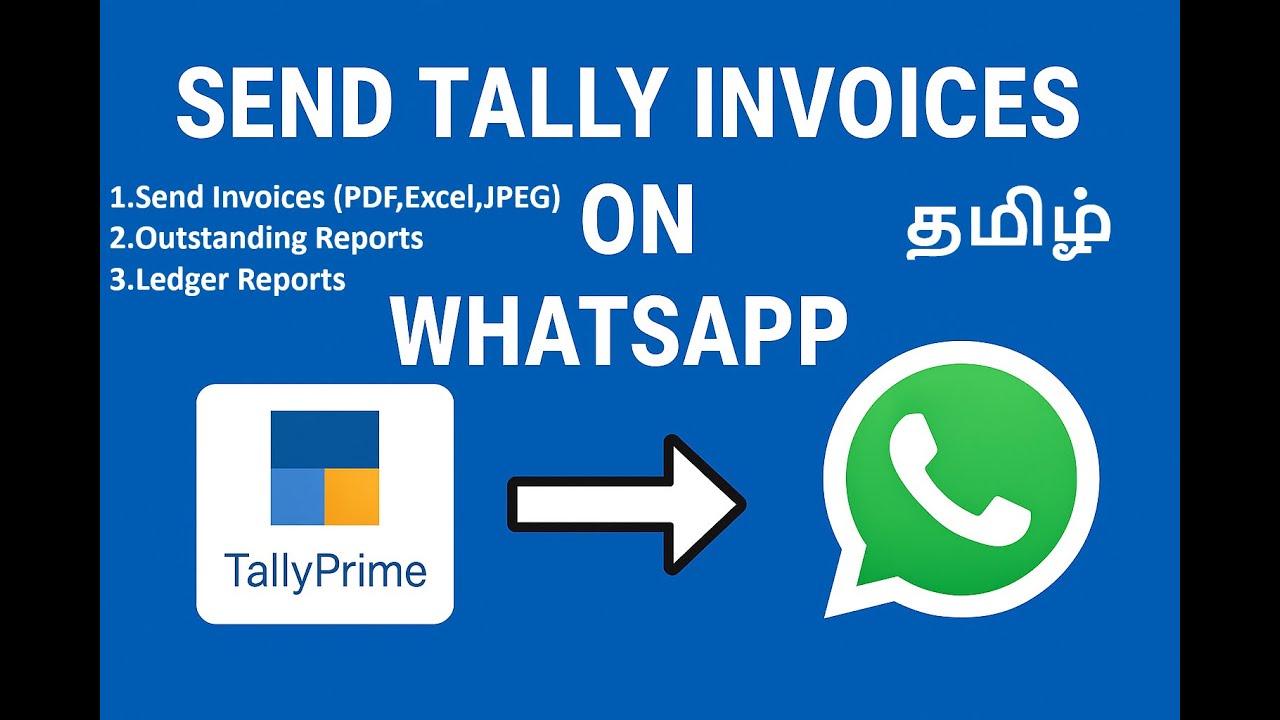 Send Tally Invoices on WhatsApp | WhatsApp Integration with TallyPrime