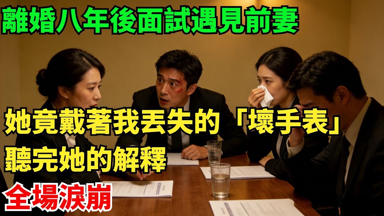 離婚八年後面試遇見前妻，她竟戴著我丟失的「壞手表」，聽完她的解釋，全場淚崩!#故事頻道#感人壹幕#老年生活#奇聞#情感小說#幸福人生#家庭故事#中老年
