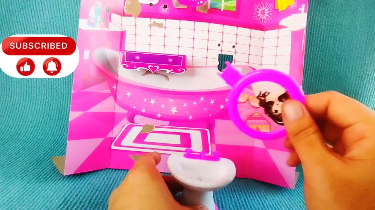 4 Minutes Satisfying with Unboxing Barbie Princsses kitchen Set Review Toys