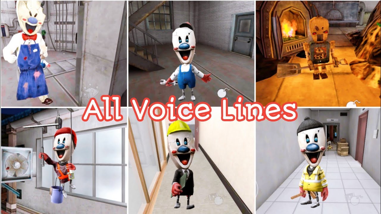 Ice Scream 5 Rod Mini Rods And Prototype All Voice Lines | Ice Scream 5