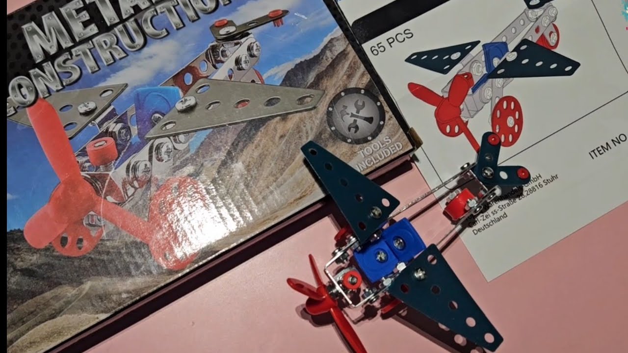 DIY Plane Toy | Construction  toys for kids | unboxing and Assembling | metal construction | Puzzle