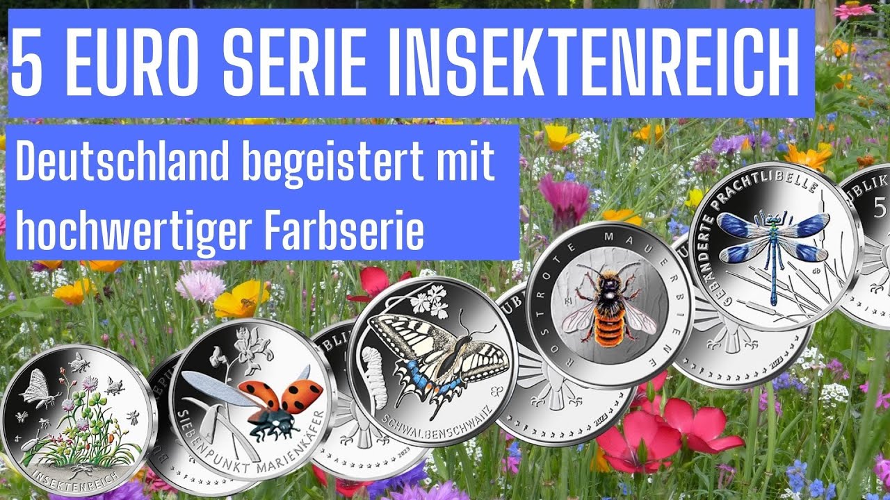 5 Euro Farbserie Deutschland - Insektenreich