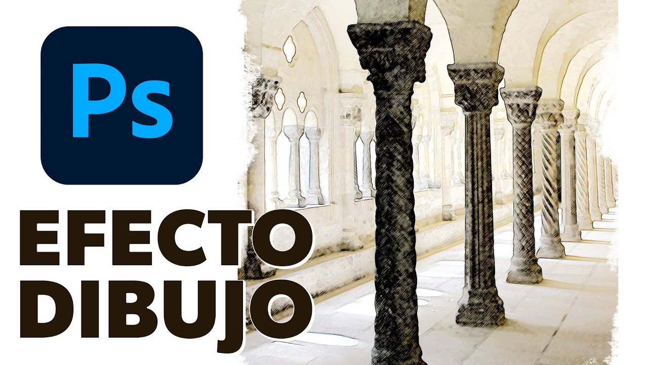 Efecto Dibujo y marco artístico en Photoshop ¡MUY FÁCIL!