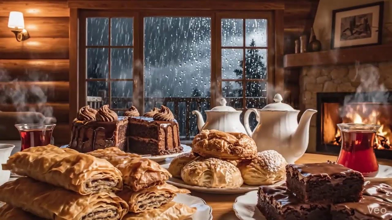 ​Heavy Rain & Thunderstorm Sounds at Cozy Cabin | Relaxing Rain for Sleep, Study & Focus