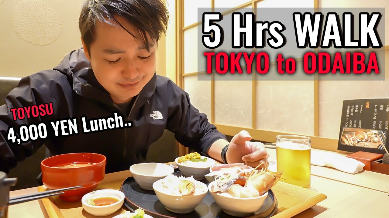 Worth It? Toyosu Fancy Lunch, 10km Walk from Tokyo Station to Odaiba Gundam Ep. 373