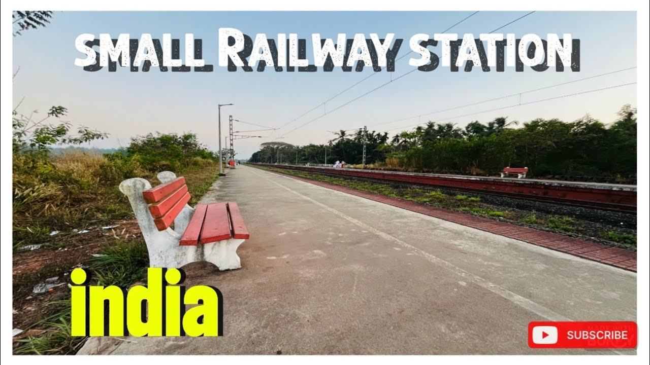 Small Railway Station in Rural India | Silent & Peaceful Journey