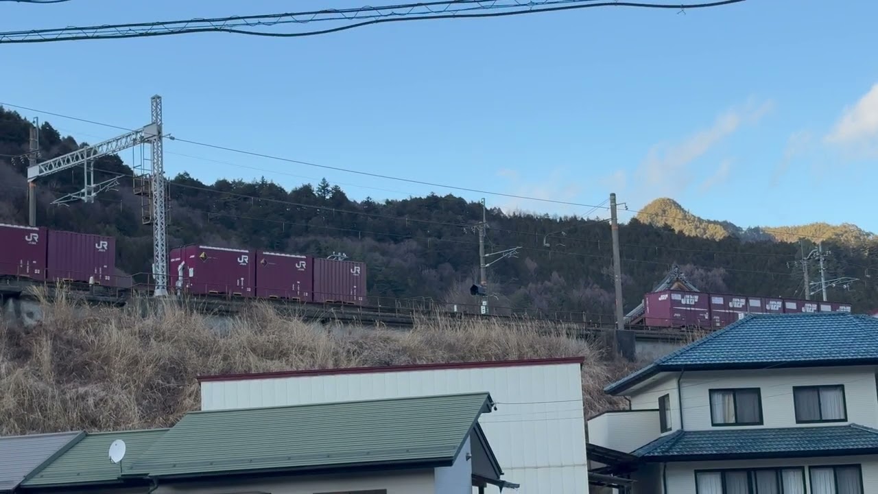 【EF64】81レ（稲沢発南松本行）中央西線八沢橋梁通過#ef64 