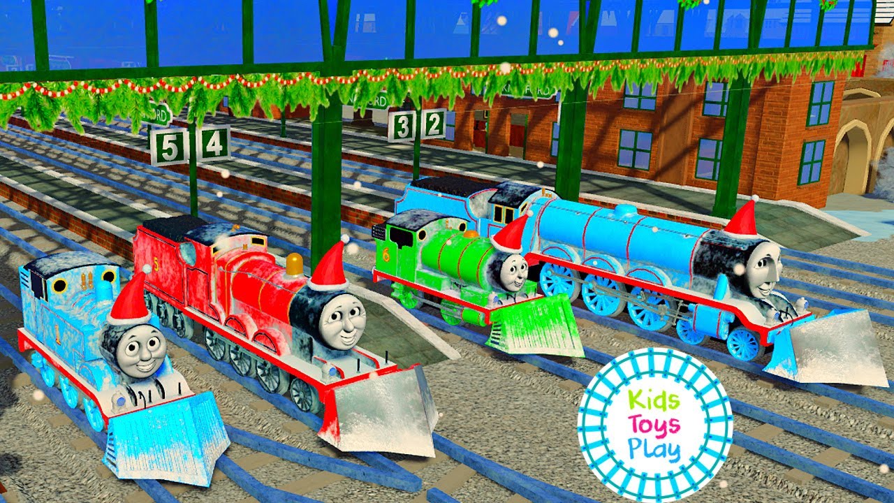 Огромная подборка зимних аварий из игры Thomas & Friends Roblox!