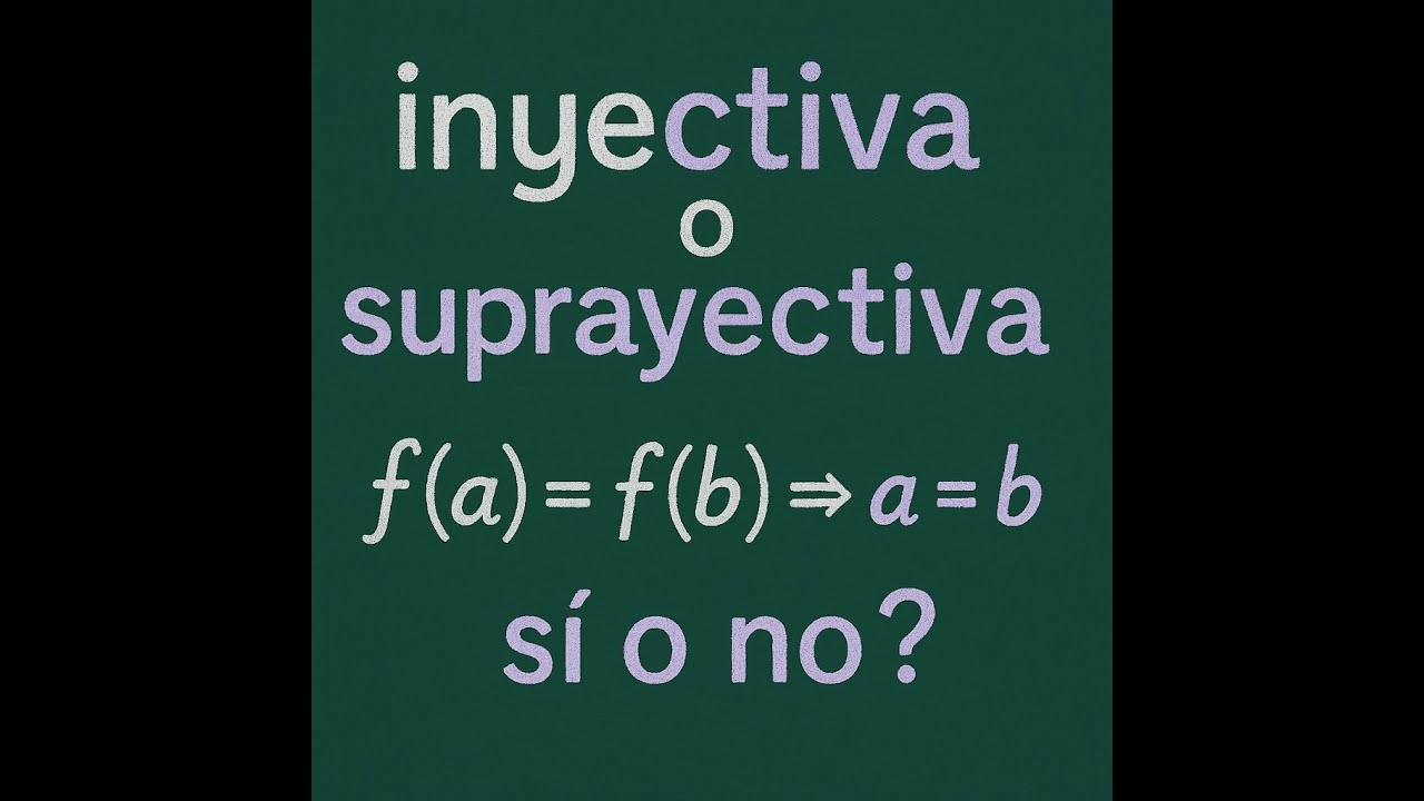 Ejercicios de inyectividad y suprayectividad 🧠 | ¿Cómo saber si una función es biyectiva?