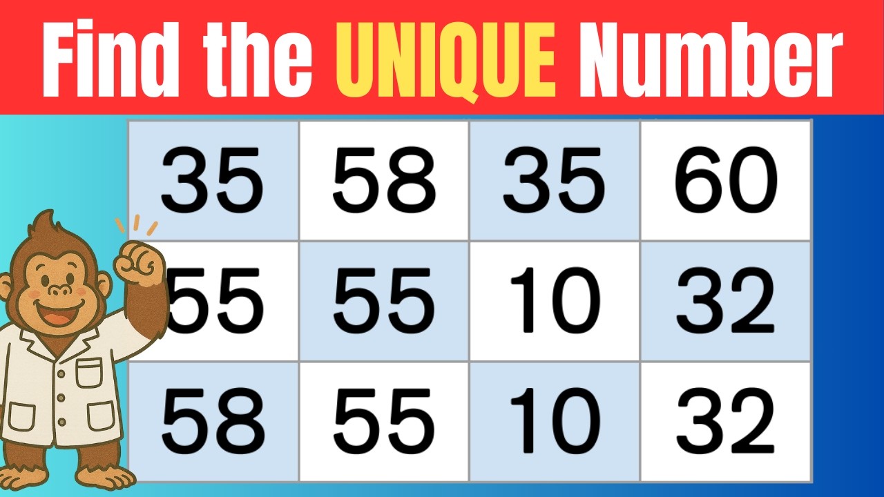 Find the Unique Number | Daily Brain Puzzle Challenge