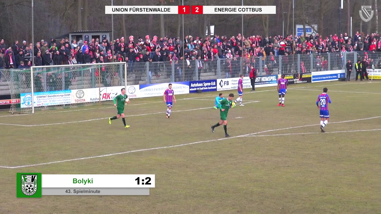 Landespokal Halbfinale - FSV Union Fürstenwalde - FC Energie Cottbus - Die Highlights