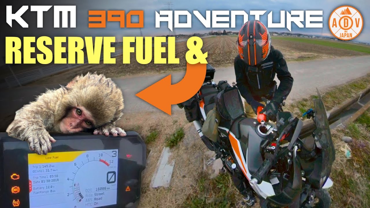 KTM 390 Adventure | Low Fuel Light Test & Snow Monkeys | ADVinJapan #57