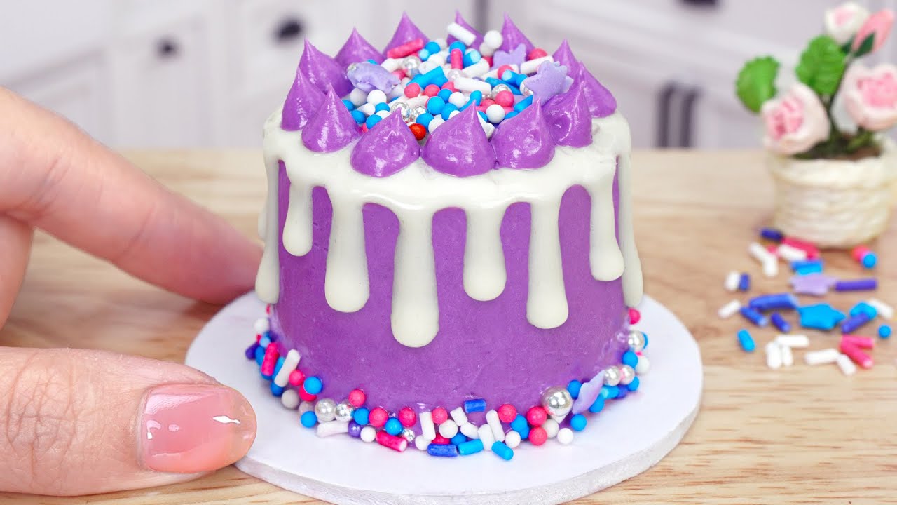 💜 Beautiful Miniature Purple Cake Decorating | Perfect 1000+ Miniature Chocolate Cake Baking