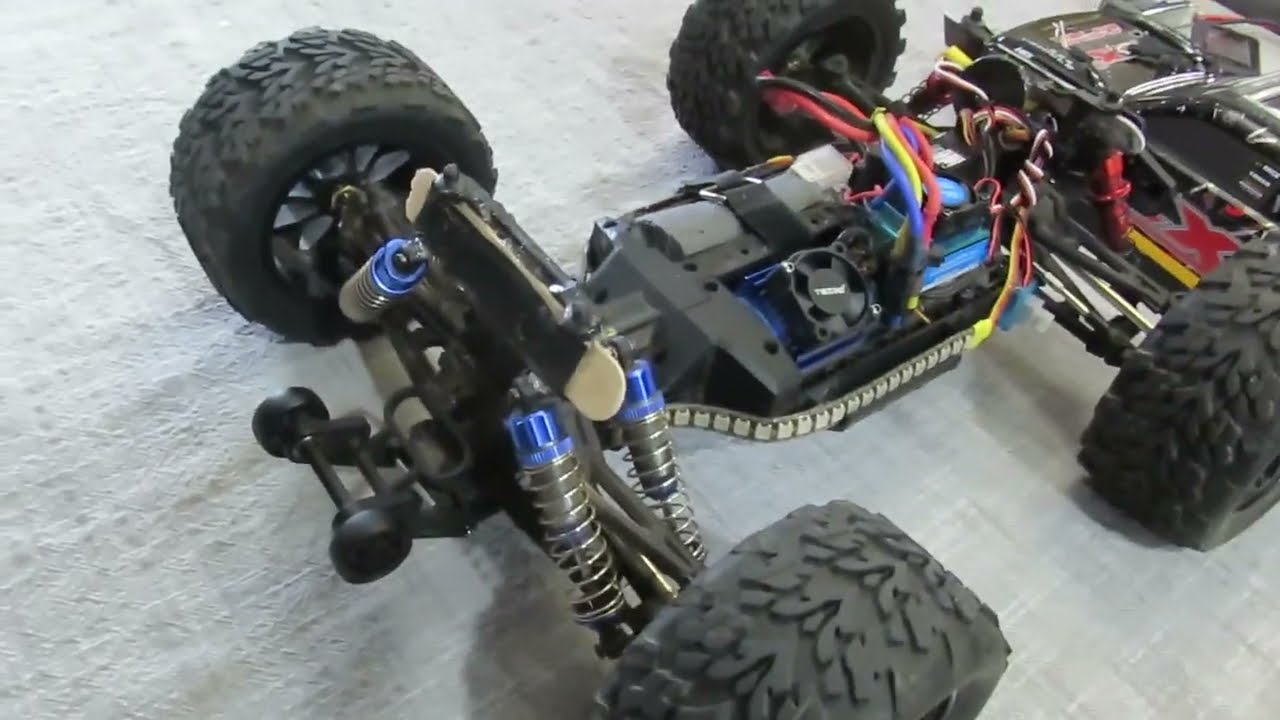 HBX 2997a Wheelie Bar Upgrade using a 50C 3S battery
