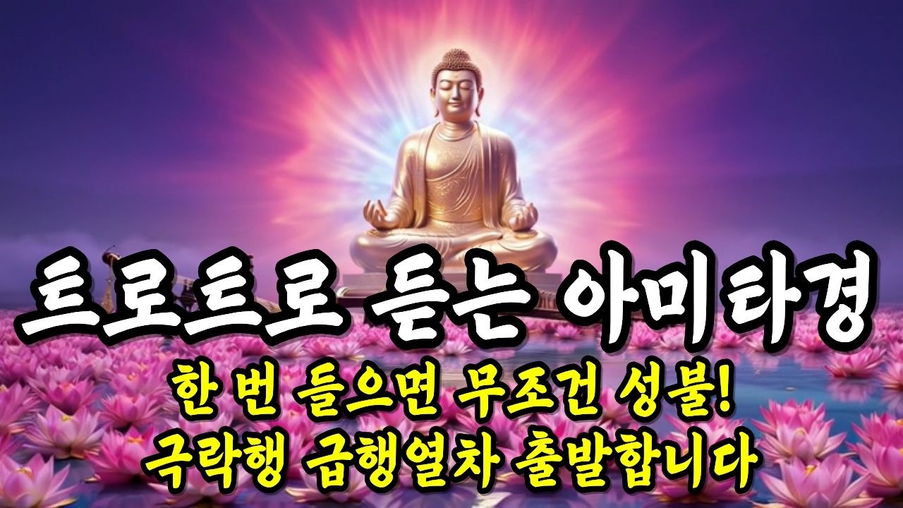 ●트로트로 듣는 아미타경● 이 노래 들으면 극락정토 찐이야! 🌸