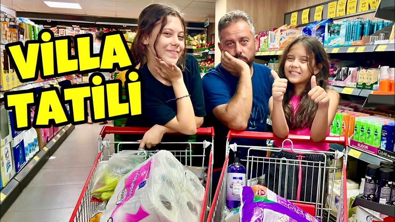 Dev Market Alışverişi || Villa Tatili İçin Alışveriş Vlog. Antalya Kalkan Tatil 2023