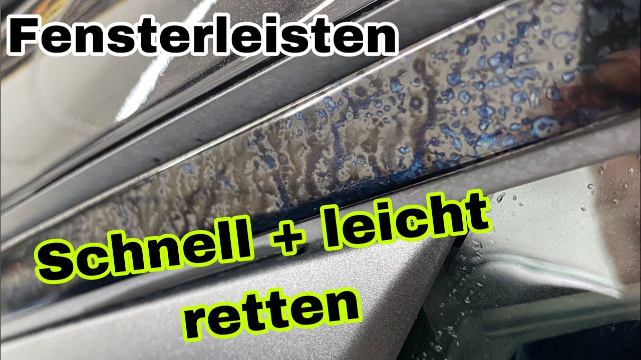 Angelaufene Fensterleisten LEICHT RETTEN am AMG C63S - Paddy poliert PS Car Garage