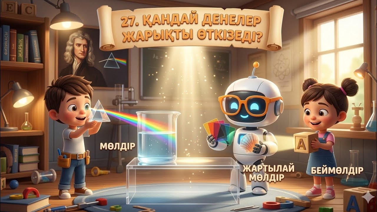 ​27. Қандай денелер жарықты өткізеді?​