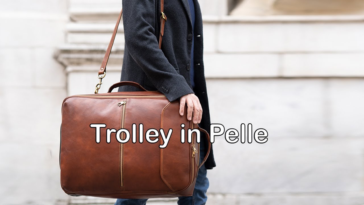 Borsone Trolley in Pelle Vancouver - Commergo.com