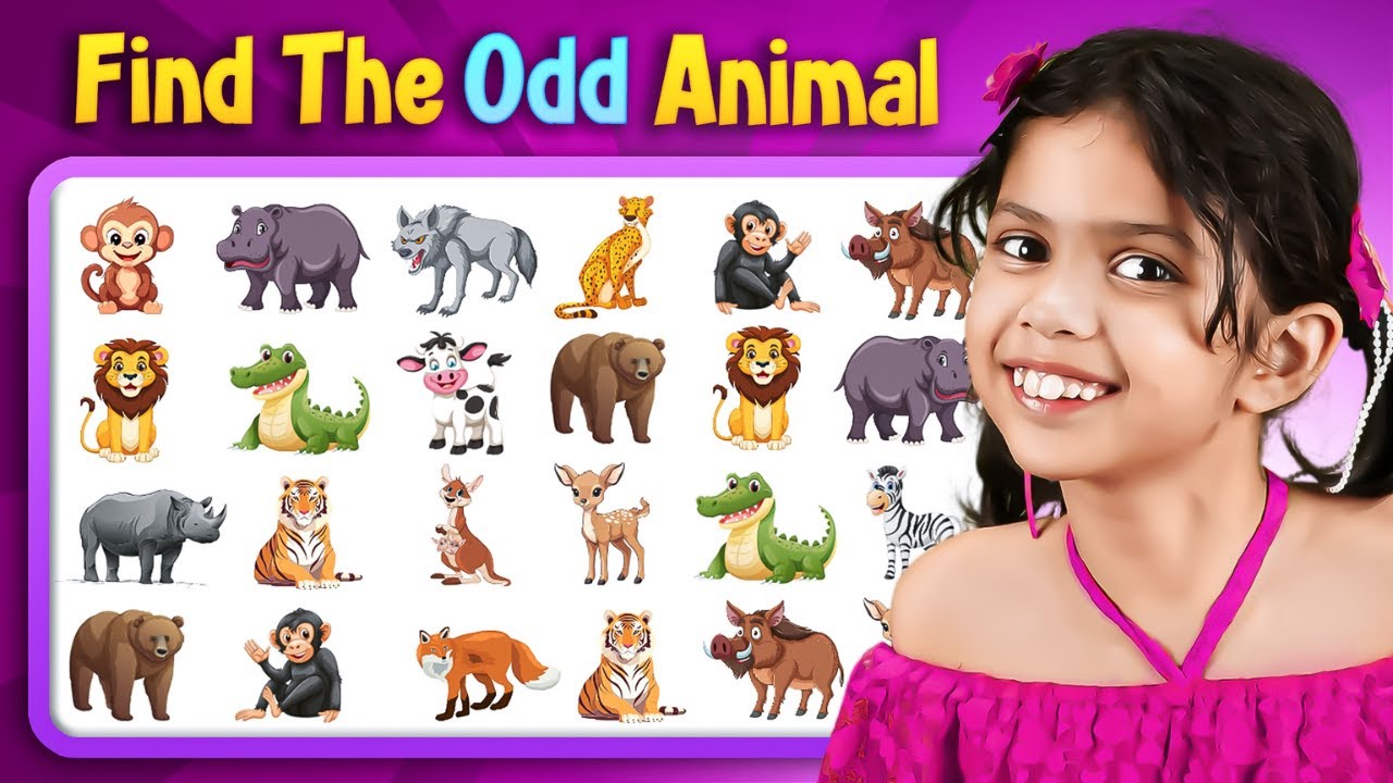 Let’s Play ‘Find the ODD One Out’ 🐶 | Animal Game Episode-1 | Adi Keshari Connection