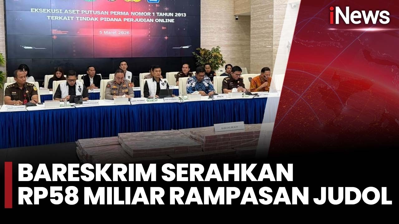 Begini Penampakan Uang Rp58 M hasil dari Rampasan Judol | iNews Siang 5/3