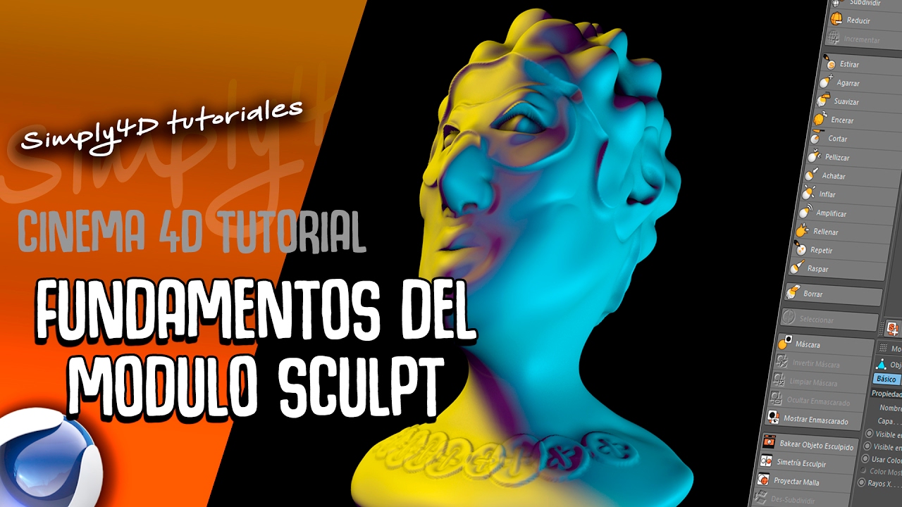 COMO EMPEZAR  A ESCULPIR EN CINEMA 4D - 👦 FUNDAMENTOS DEL MODULO SCULPT