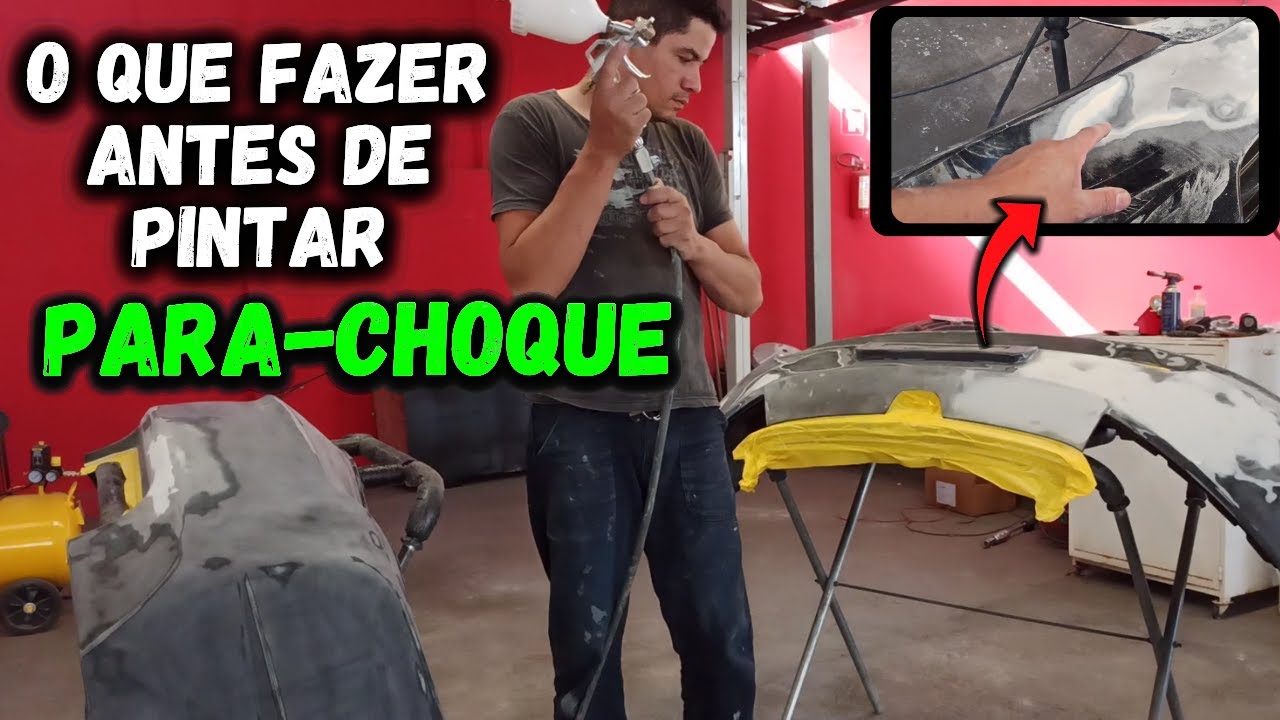 TUDO SOBRE como pintar Para Choque de Carro | TRINCADO | MASSA PARA PLASTICO | MASSA DESPLACANDO...