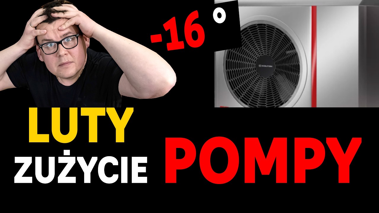 POMPA CIEPŁA  (-16 stopni )  LUTY DRAMATYCZNY... ile poszło energii ?
